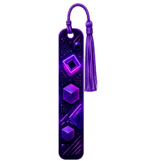 Neon Purple Graphic Bookmark